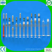 1ml 2.25ml 3ml 5ml Glass Prefilled Syringe